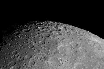 close up photo of the surface of the moon in space